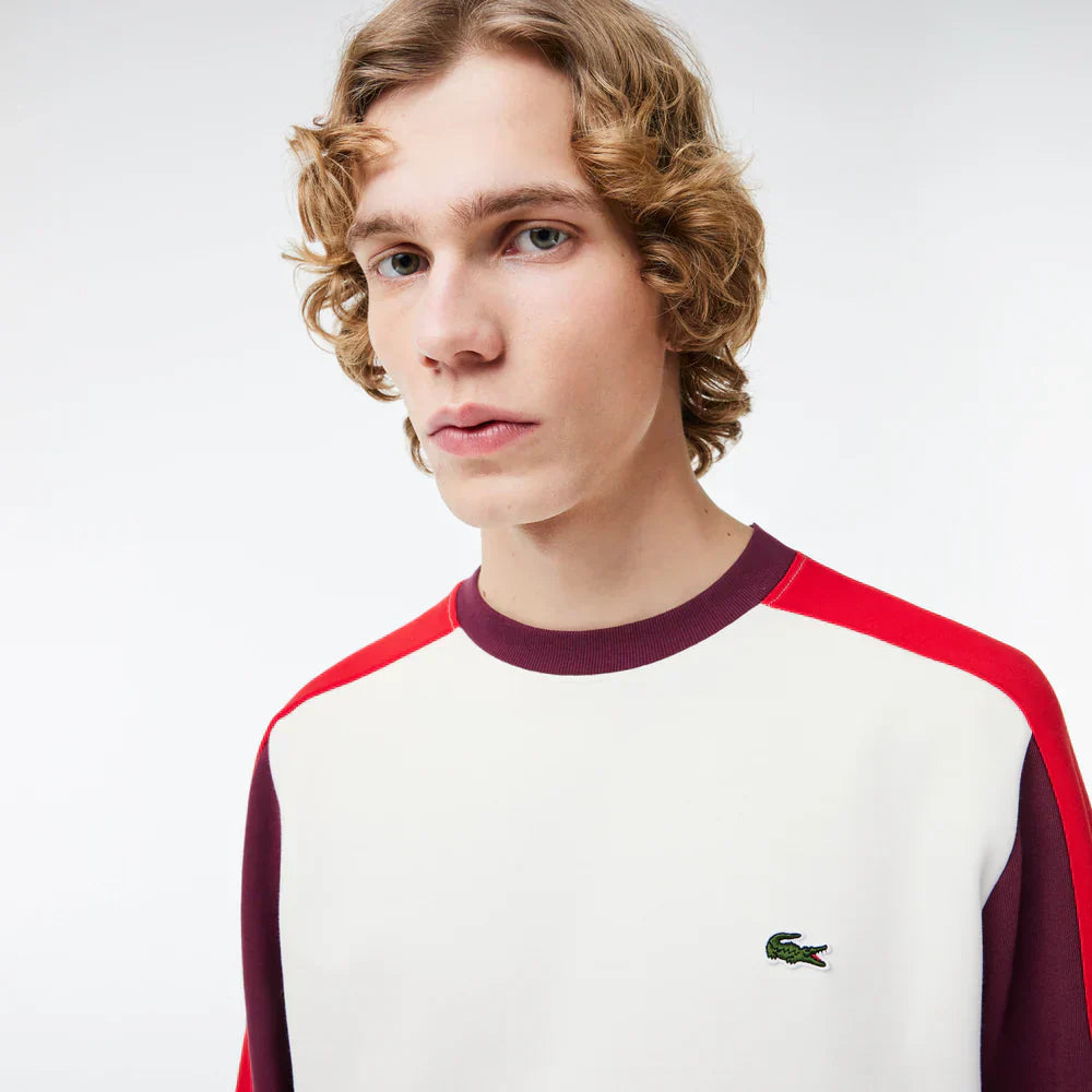 Lacoste Brushed Fleece Colourblock Jogger Sweatshirt