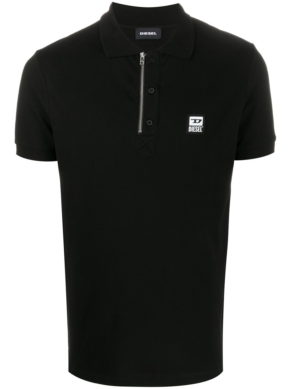 DIESEL FRONT ZIP GOLFSHIRT