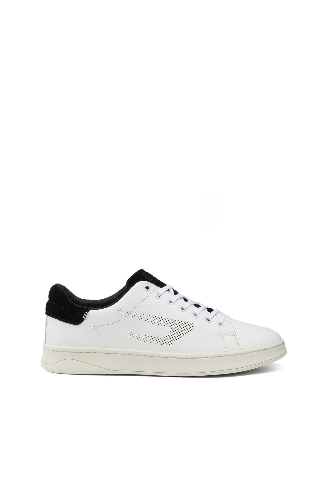 DIESEL LOW-TOP SNEAKERS WITH PERFORATED D LOGO