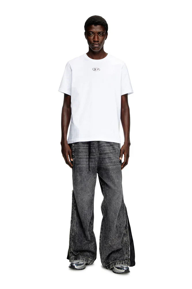 Diesel T-shirt with metallic Oval D