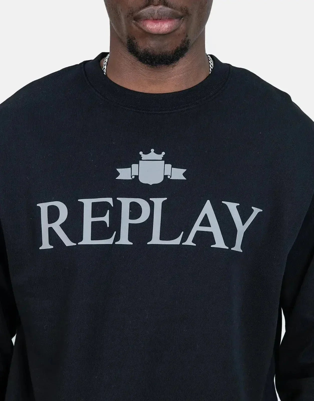 Replay Classic Logo Sweatshirt Black