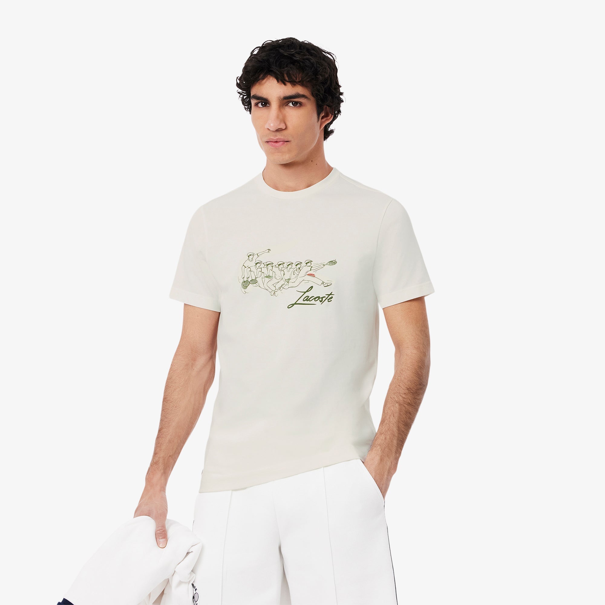 René Lacoste Print Tennis Heritage T-shirt